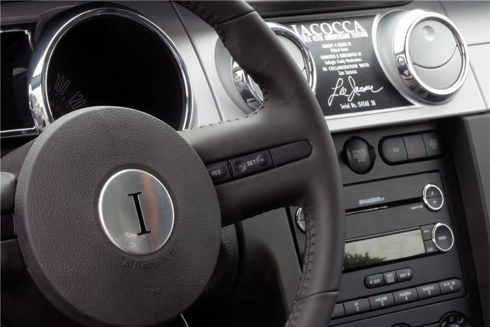 Ford Mustang Iacocca Silver 45th Edition Plaque