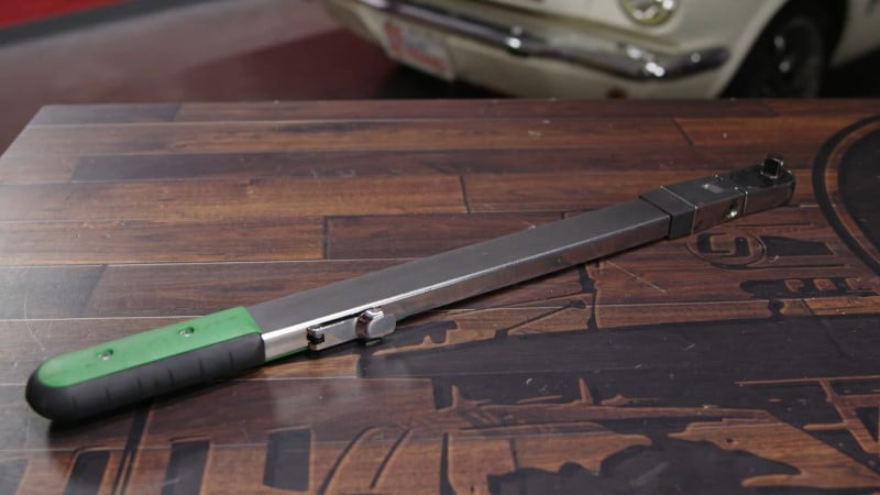 Picture of a torque wrench on a table