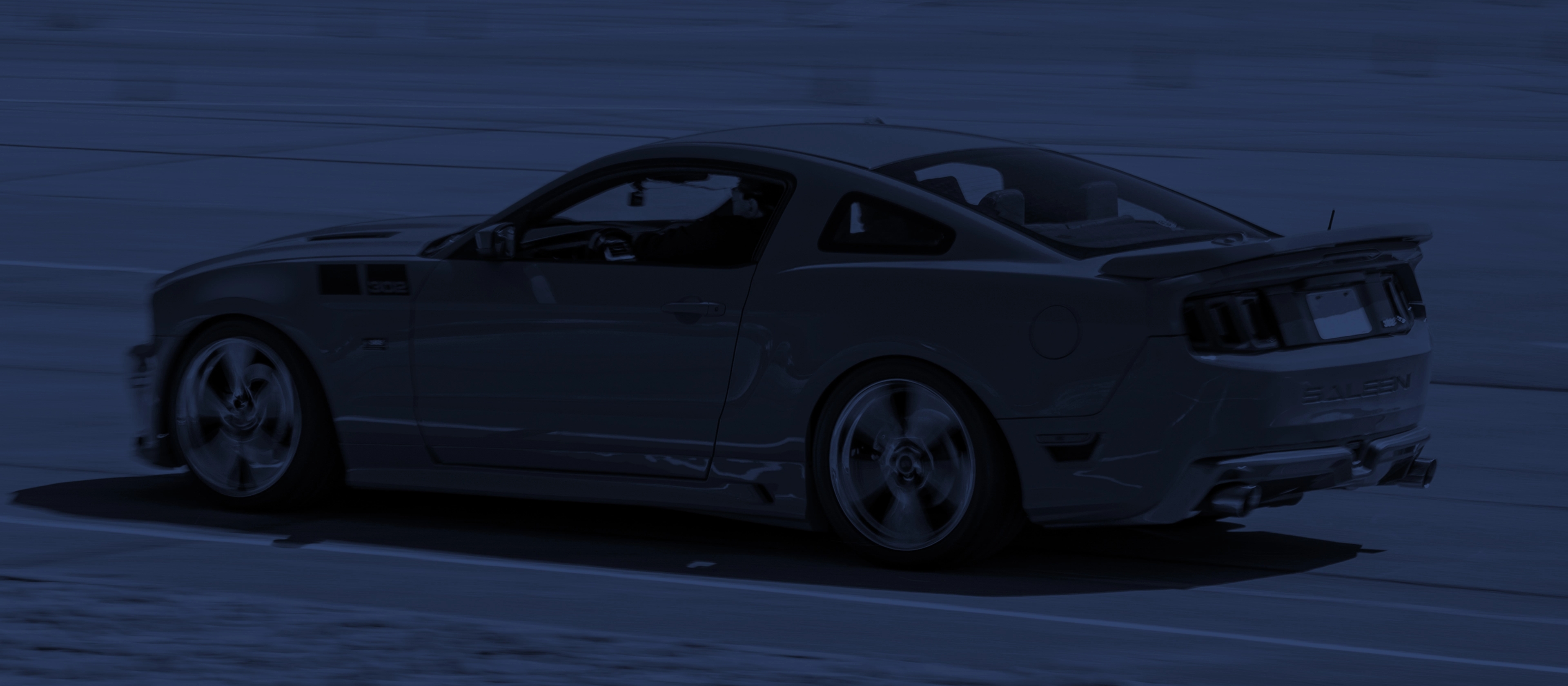 Ford Mustang Driving An Autocross Track