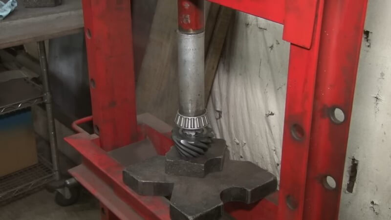 Mustang Pinion Bearing In a Press
