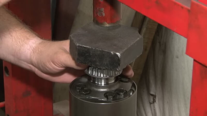 Mustang Pinion Bearing In a Press