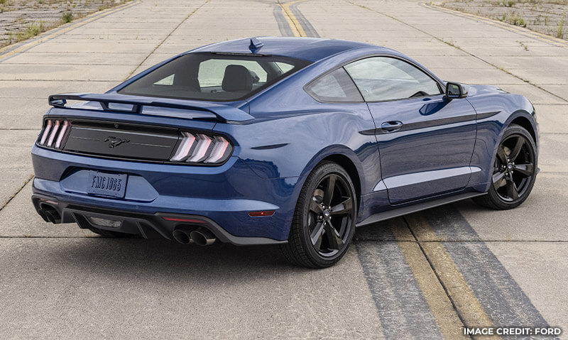 Rear shot of stealth package showing wing and decklid