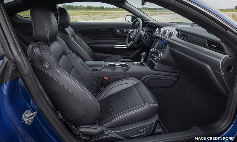 stealth package interior with black accents