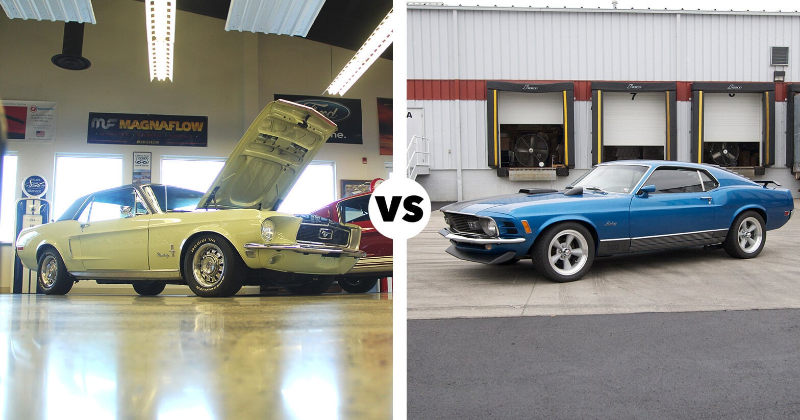 1968 vs 1969 Ford Mustang