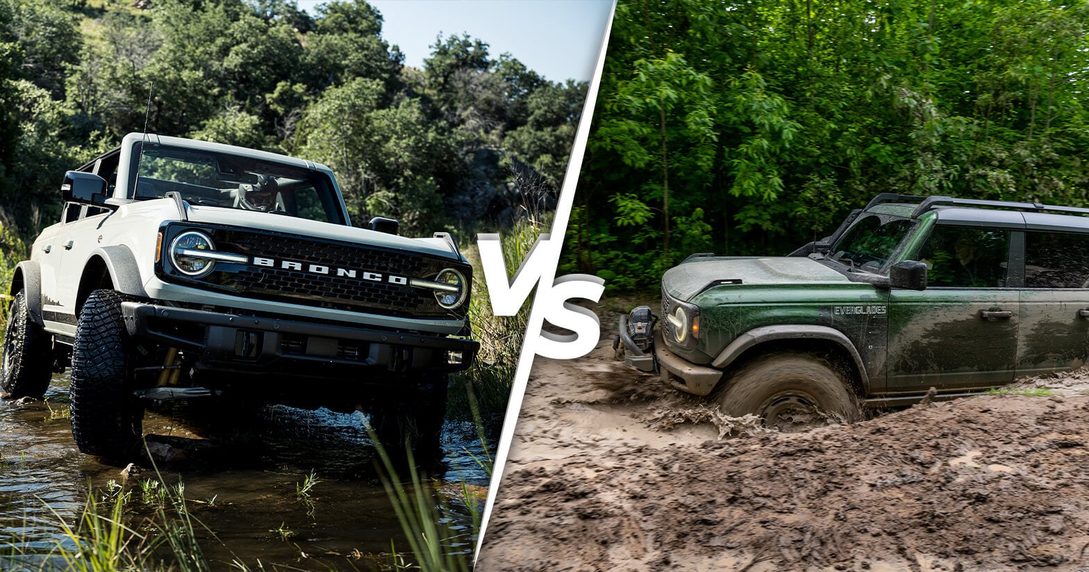 Ford Bronco Everglades vs Wildtrak