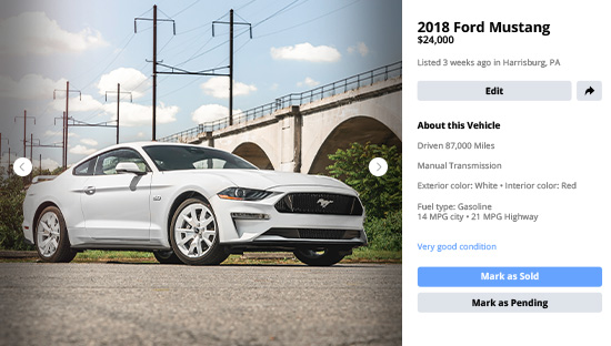 How to Sell Your Mustang Online